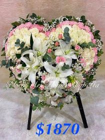 Sympathy Heart Wreath - CODE 90066